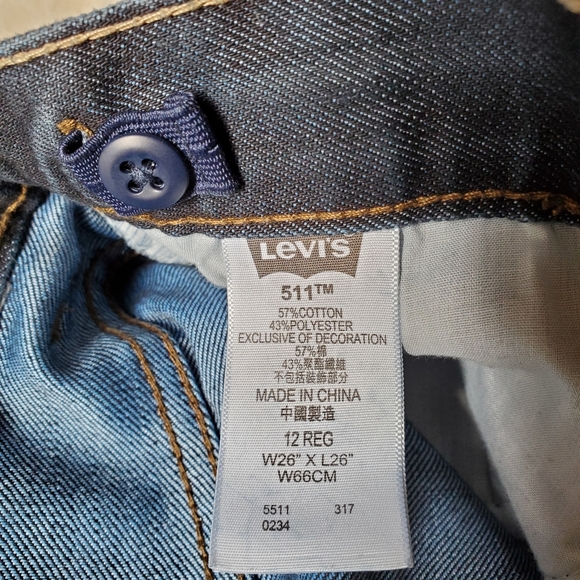 Levi's 511 Slim Jeans, Boys, Size 12 - Picture 8 of 9